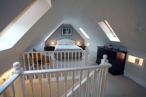 kent loft conversion with four roof windows 